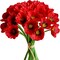 PU Red Poppy Artificial Flowers 30 Stems 11.6" Realistic Faux Flowers for Wedding Centerpiece Home Decor DIY Arrangements Reword